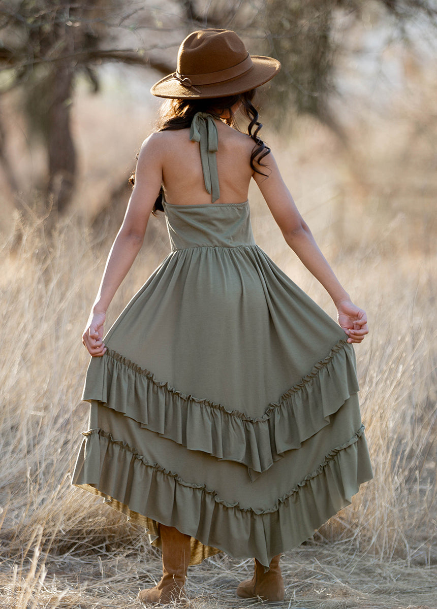 Jenny Dress in Eucalyptus