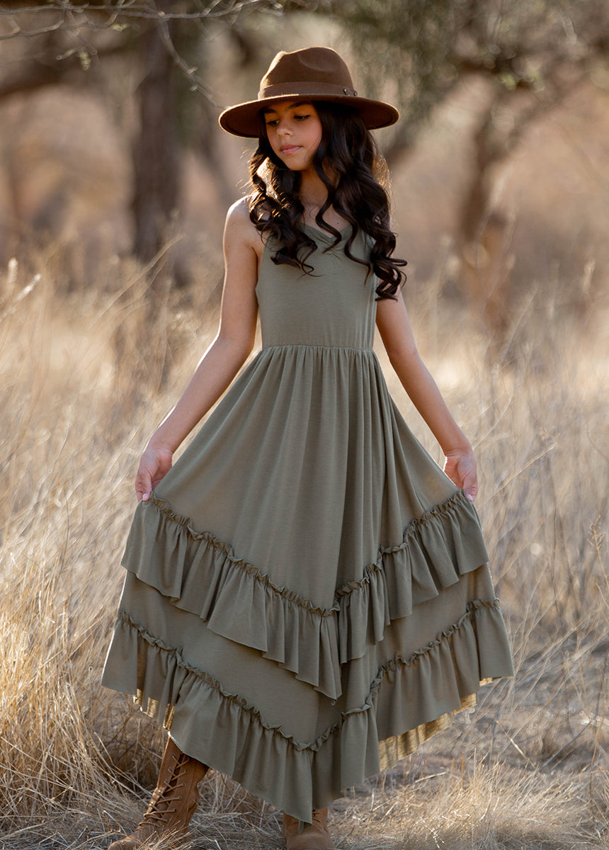 Jenny Dress in Eucalyptus