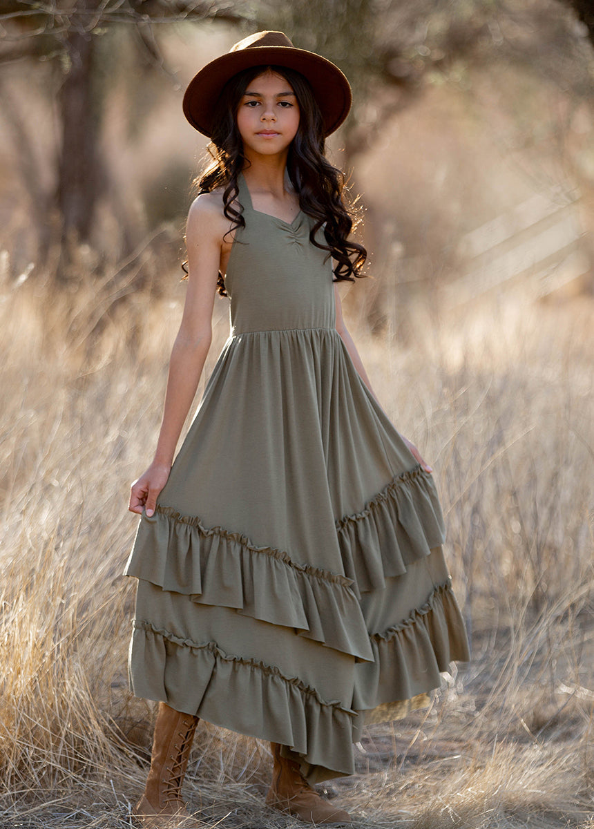 Jenny Dress in Eucalyptus