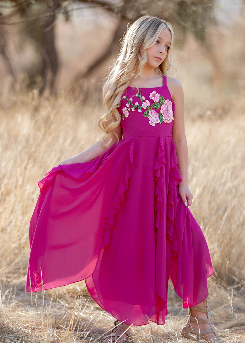 Kaylynn Dress in Berry