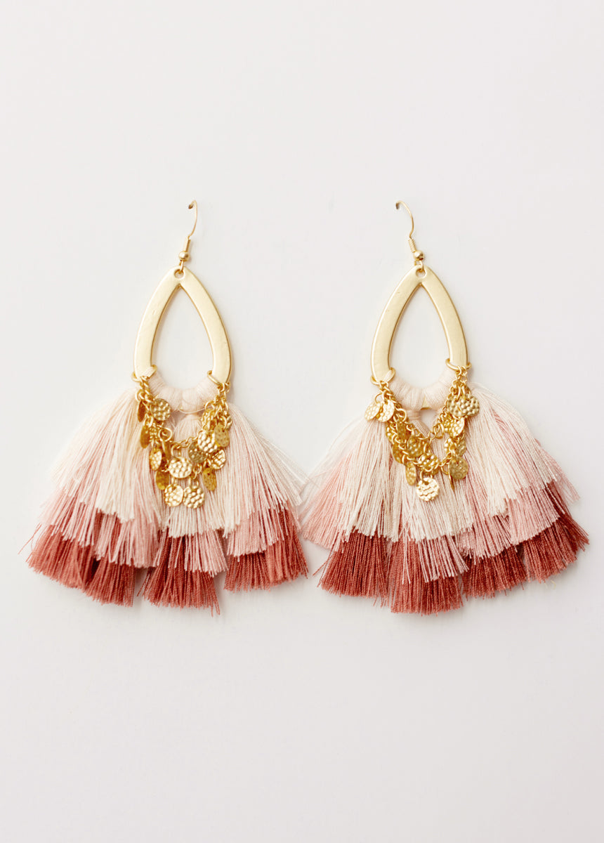 Kiara Earrings in Pink