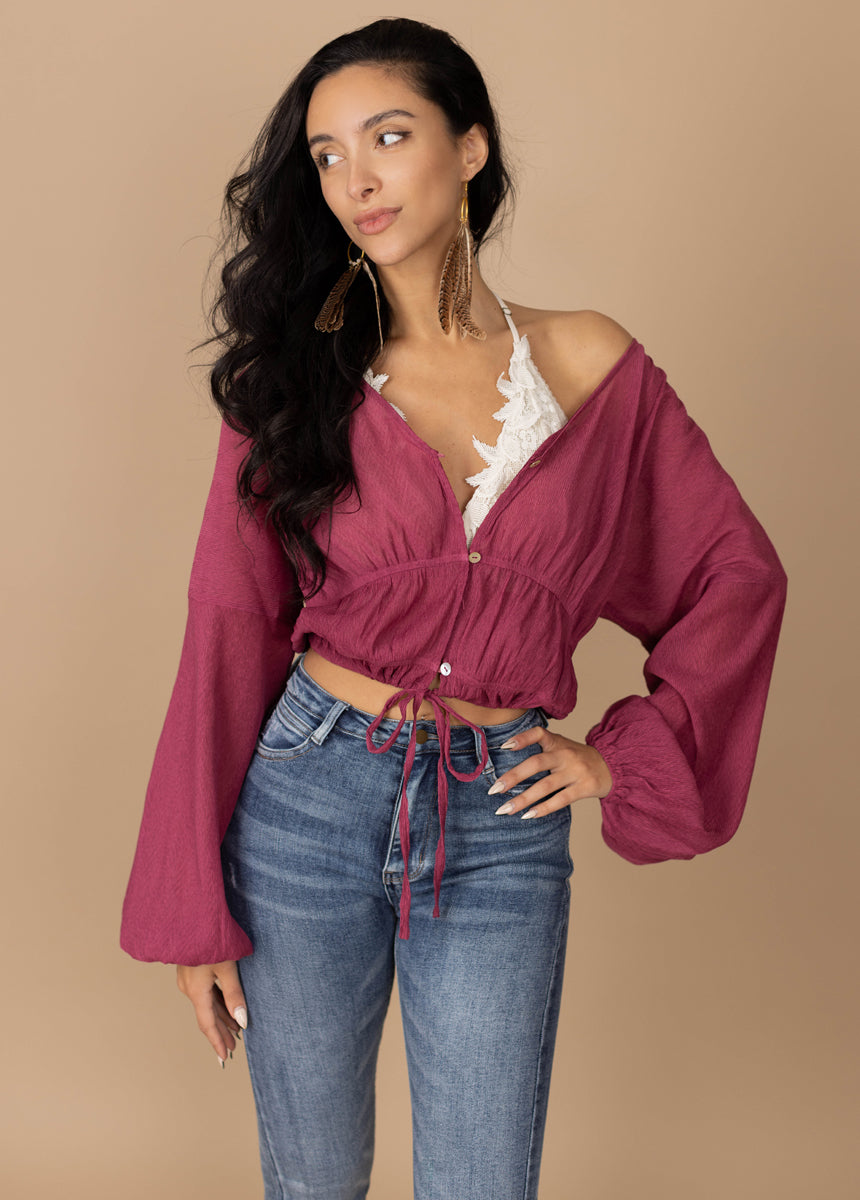 Kimber Top in Berry