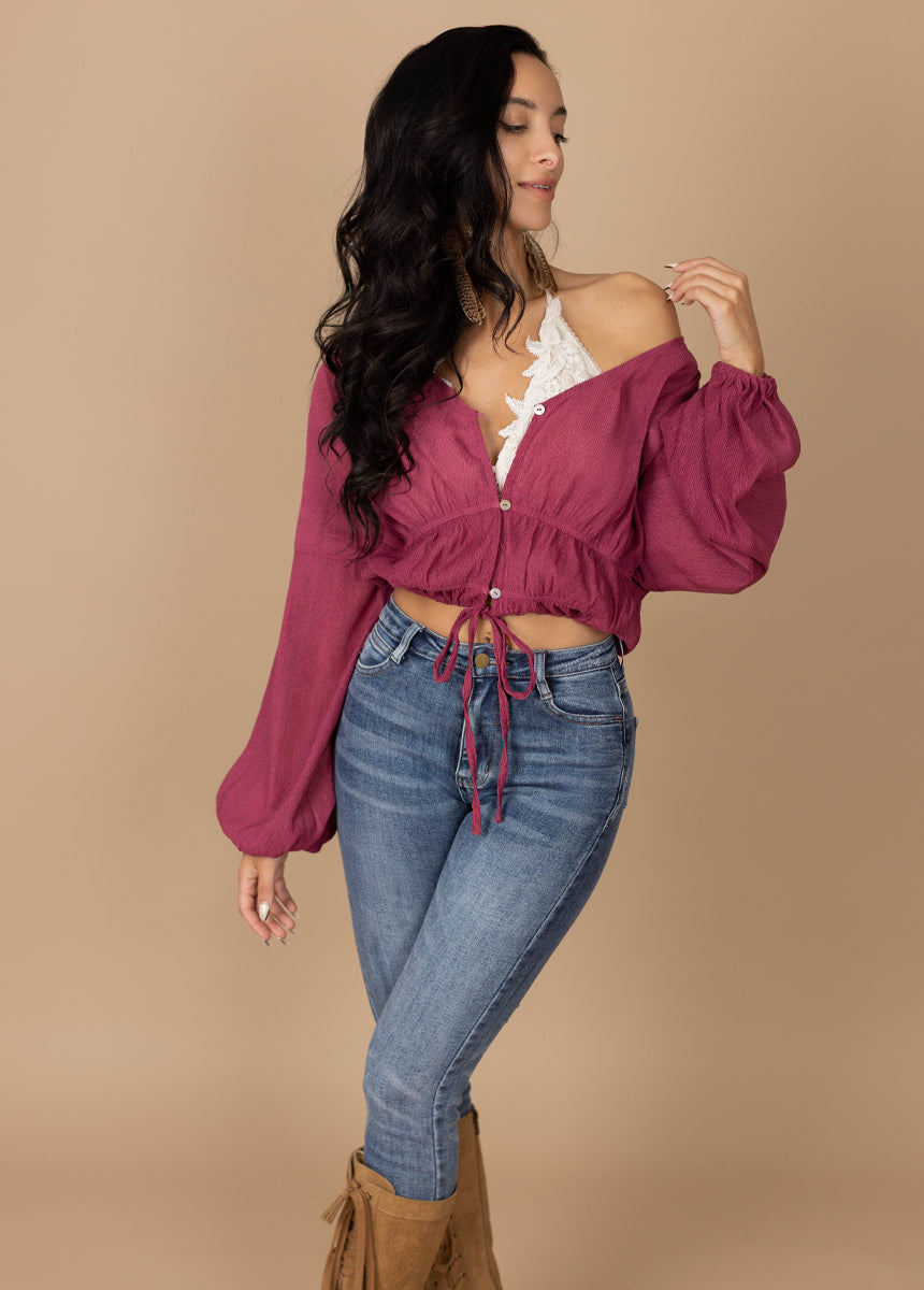 Kimber Top in Berry
