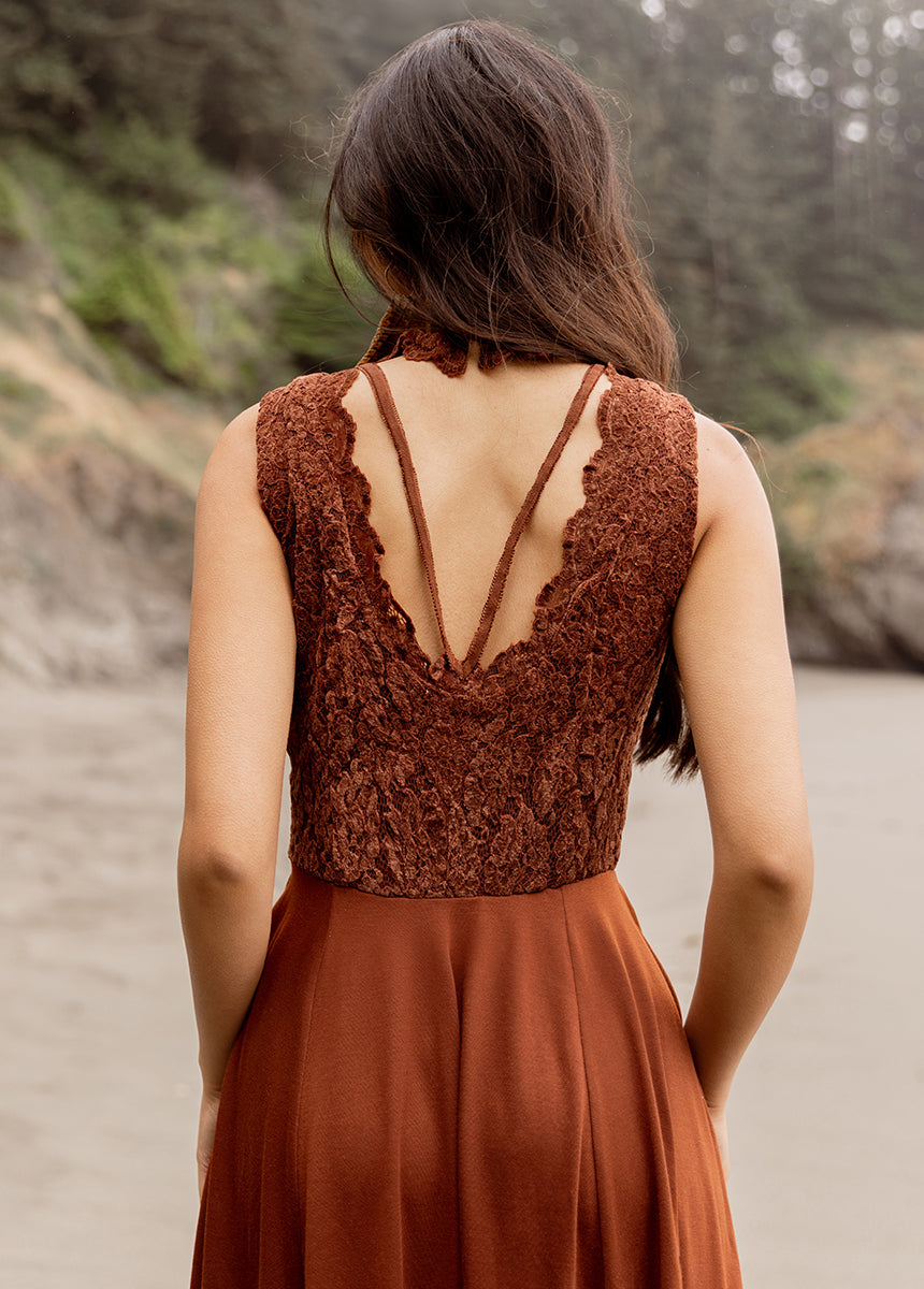 Layana Dress in Cinnamon