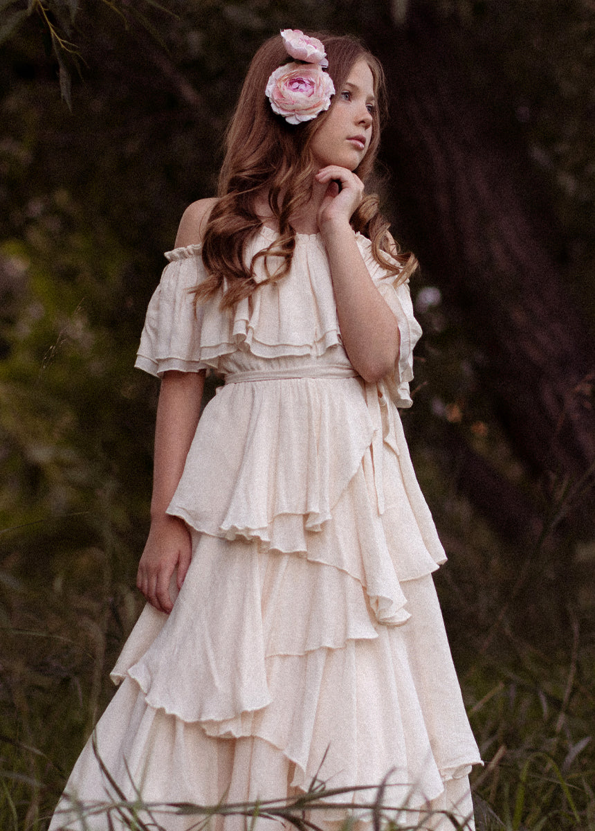 Litta Dress in Cream