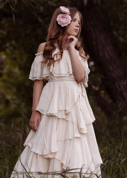 Litta Dress in Cream