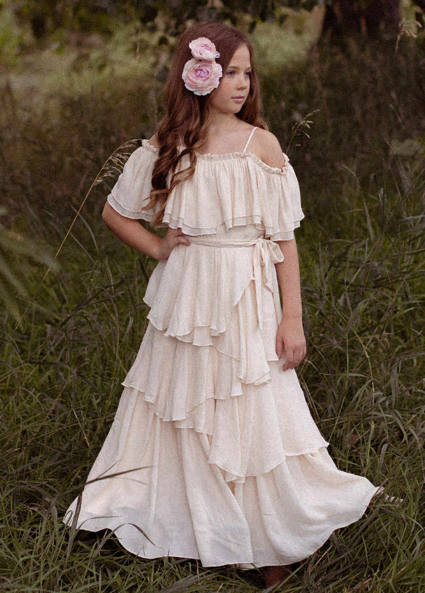 Litta Dress in Cream