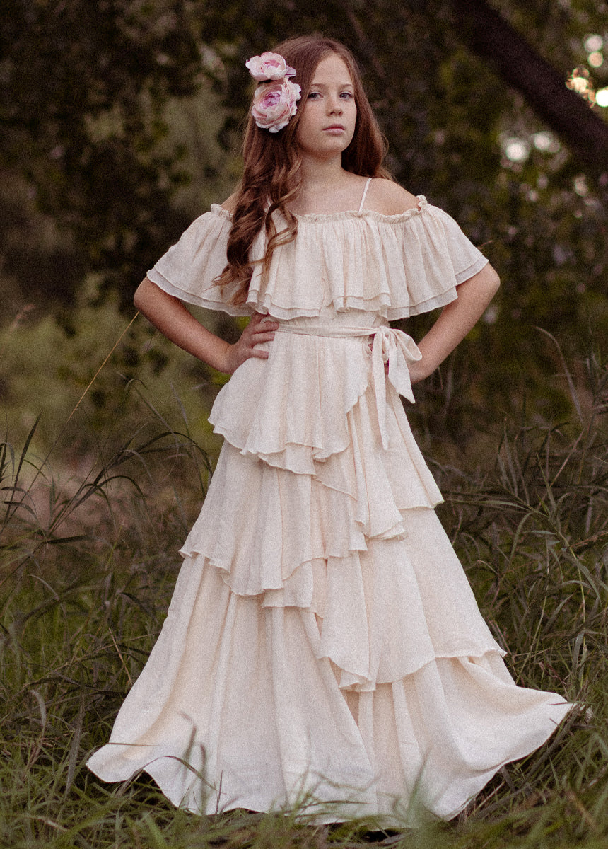 Litta Dress in Cream