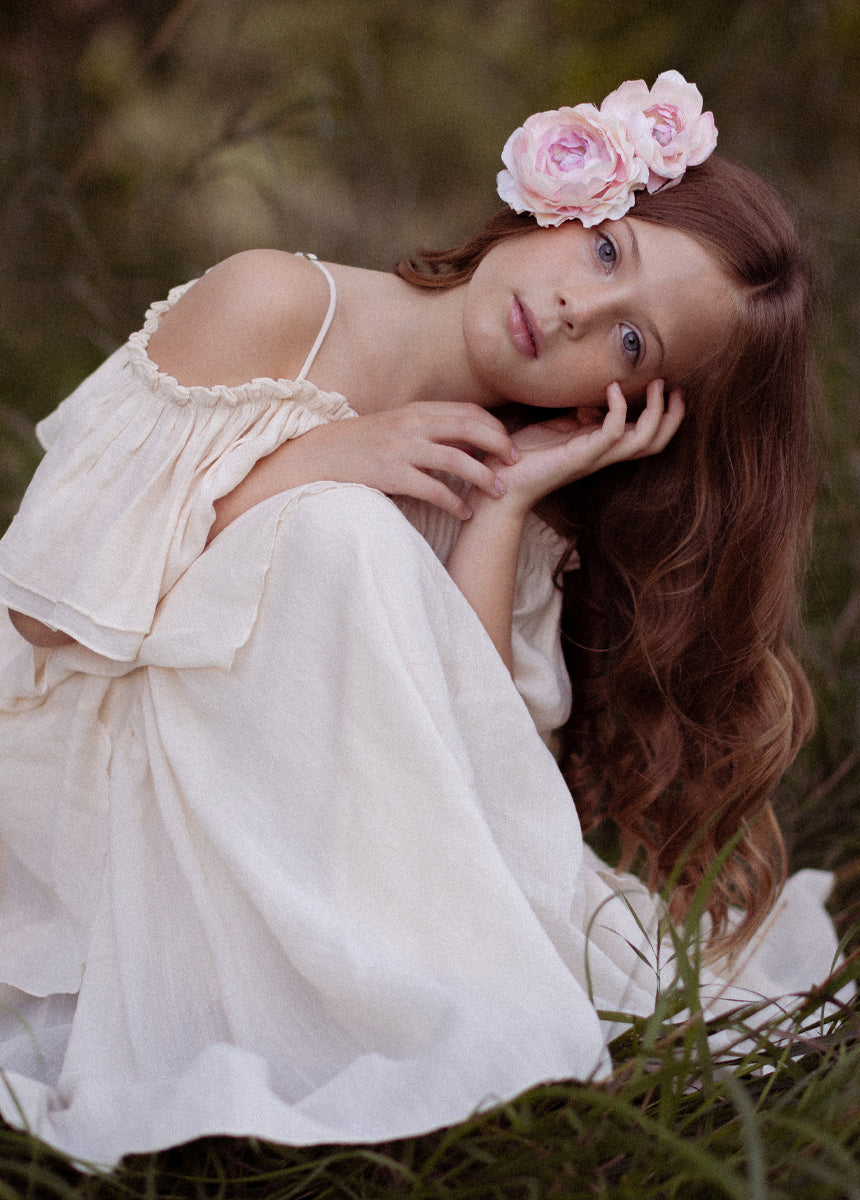 Litta Dress in Cream