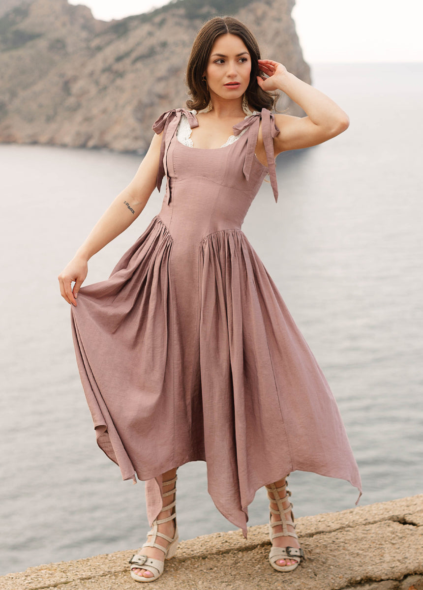 Mayreli Dress in Rosetan
