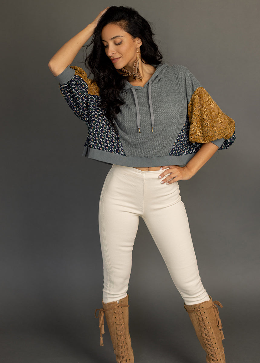 Matyson Hoodie in Dusty Teal