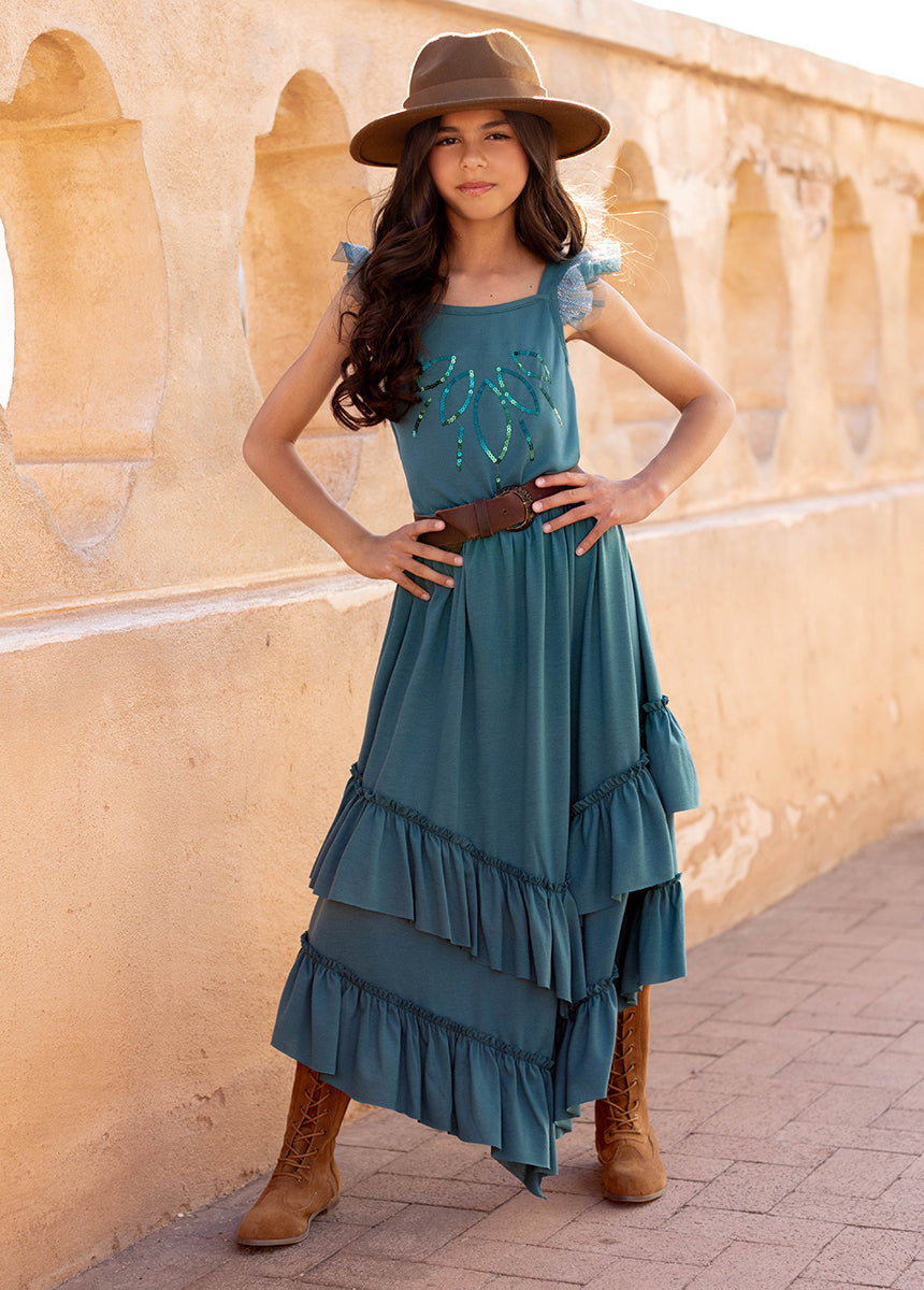 Terrea Skirt in Teal