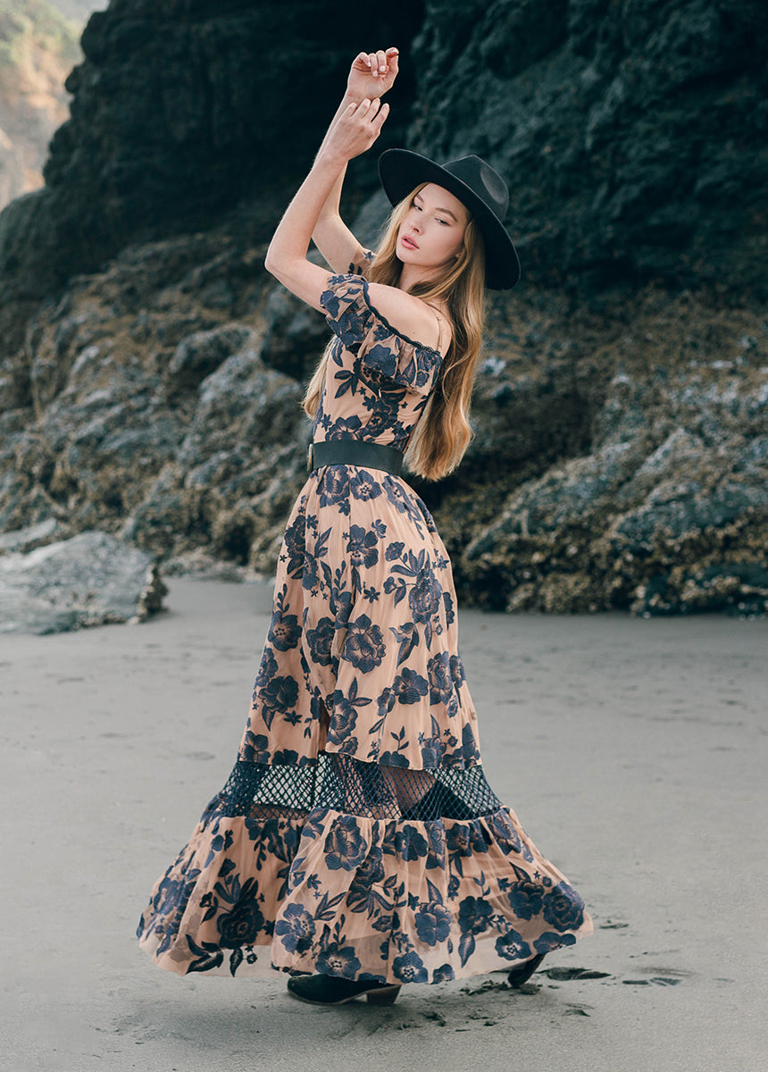 Paulina Dress in Charcoal