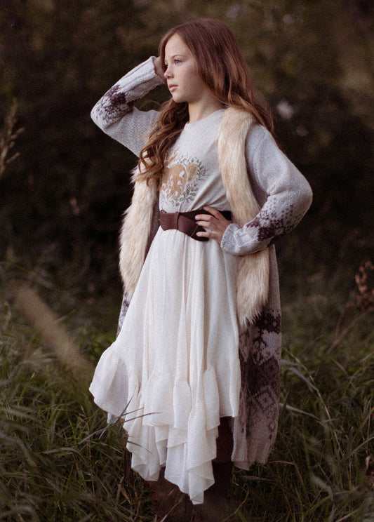 Poesie Skirt in Cream