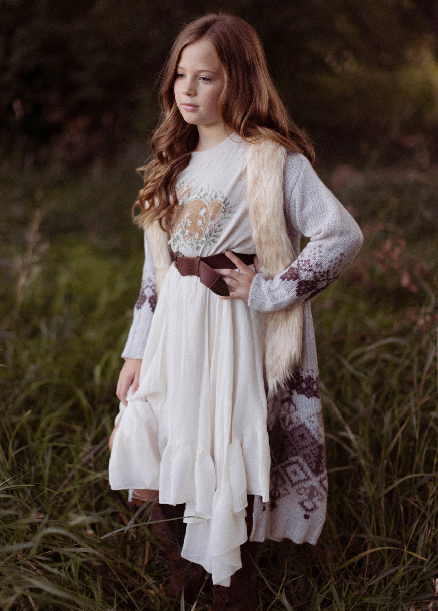 Poesie Skirt in Cream