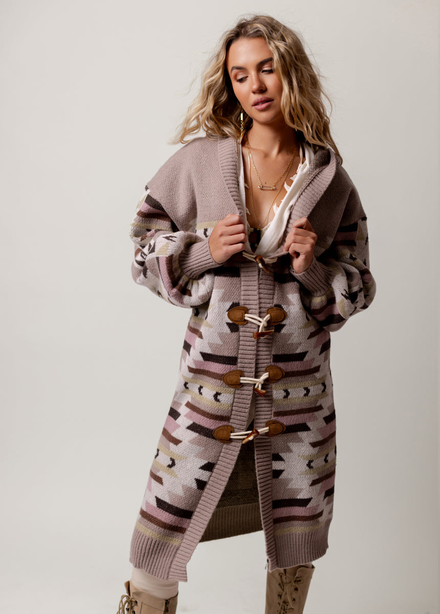 Rianne Sweater in Cream Pattern