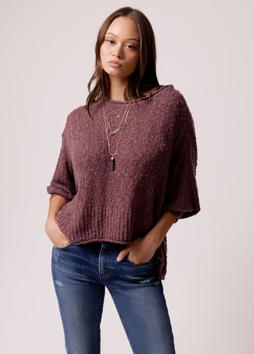 Selah Sweater in Light Mauve