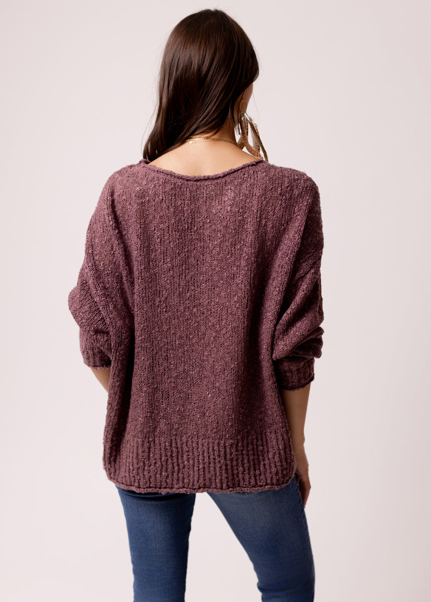 Selah Sweater in Light Mauve