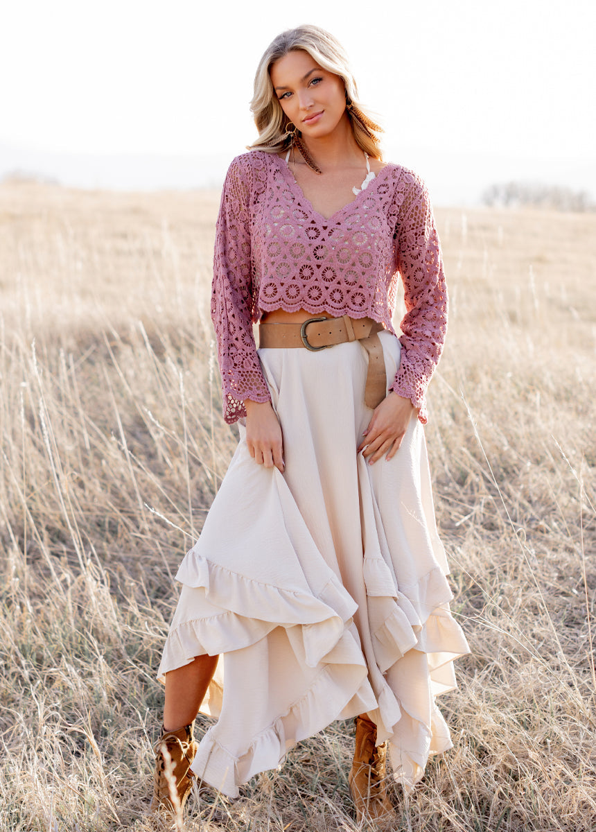 Iyla Top in Dusty Orchid