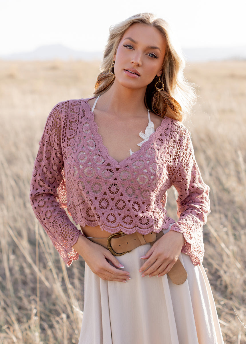 Iyla Top in Dusty Orchid