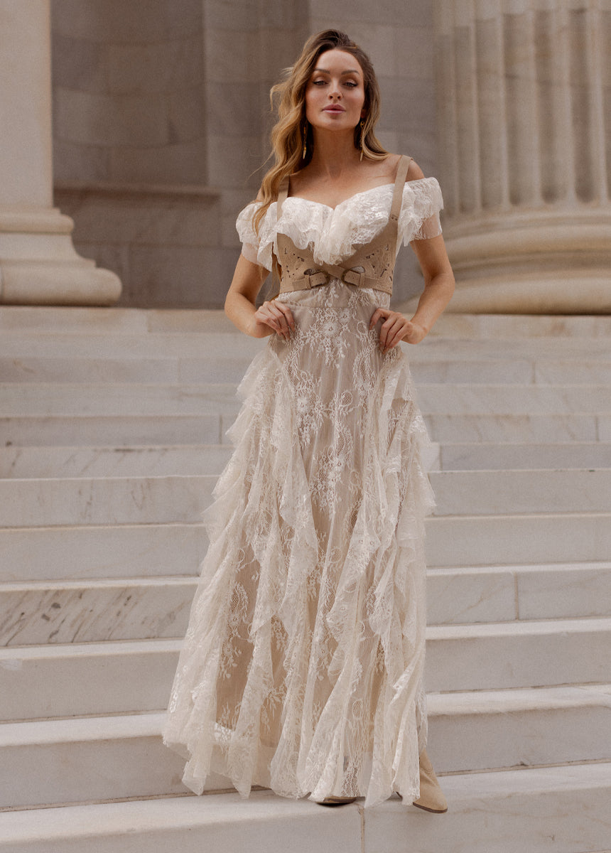 Sylvia Dress in Almond