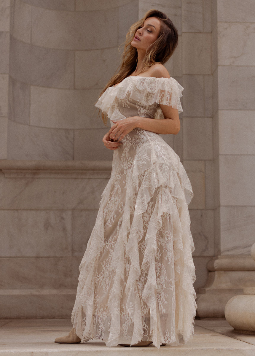 Sylvia Dress in Almond