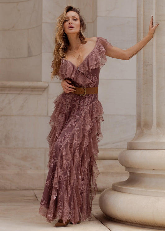 Sylvia Dress in Rosette (Lace Version)