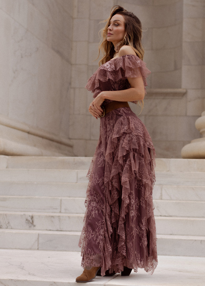 Sylvia Dress in Rosette (Lace Version)