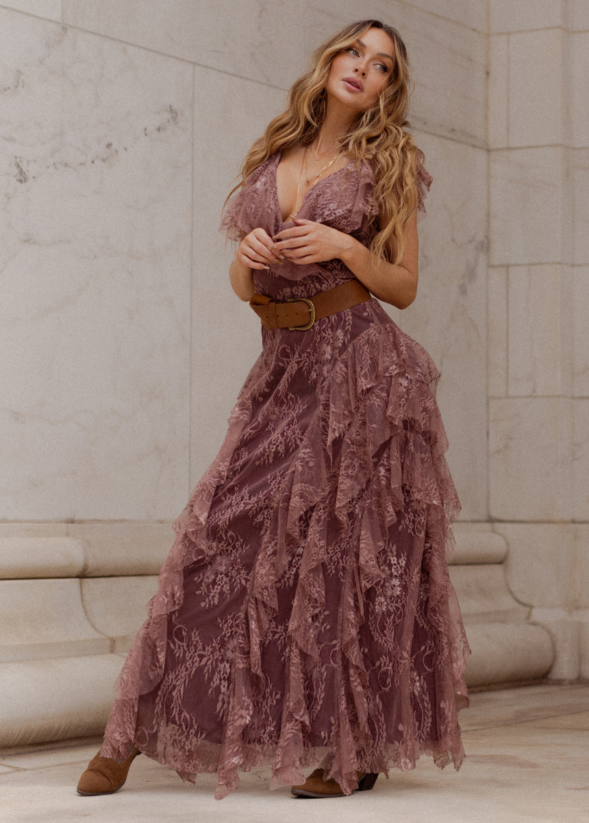 Sylvia Dress in Rosette (Lace Version)