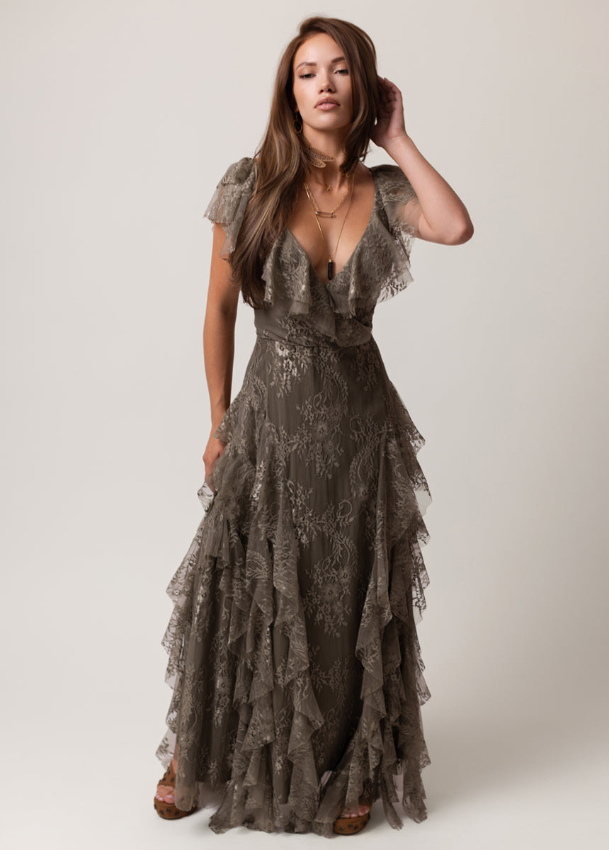 Sylvia Dress in Agave