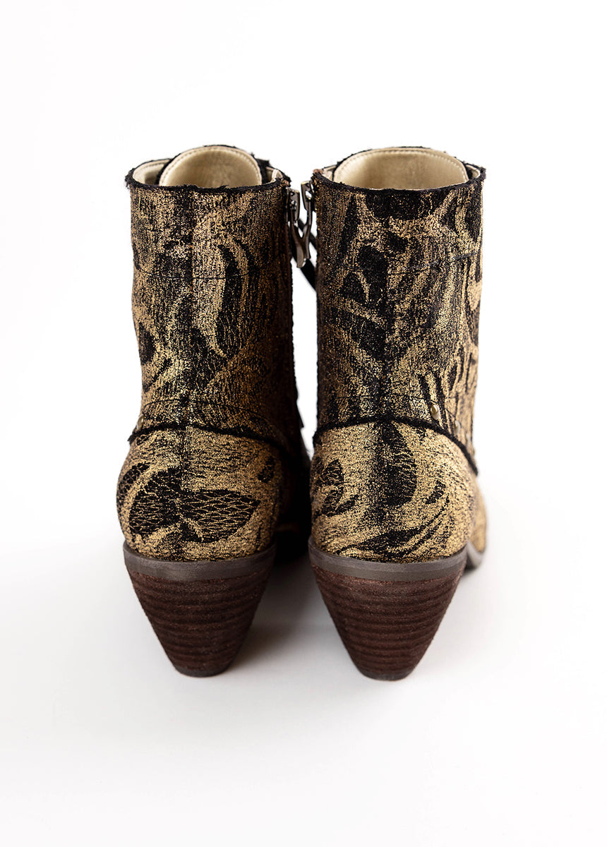 Virginia Boot in Gold Lace