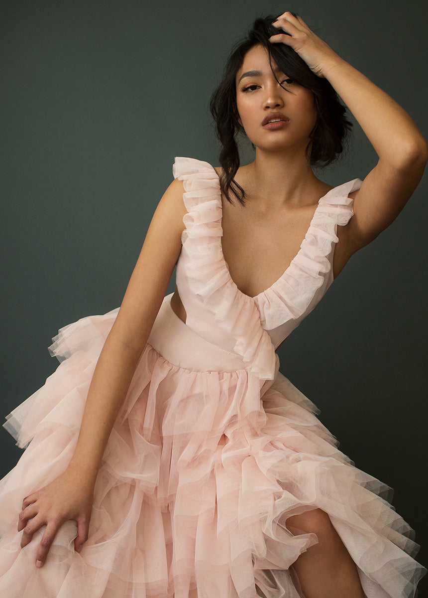 Adrienne Impact Dress in Blush