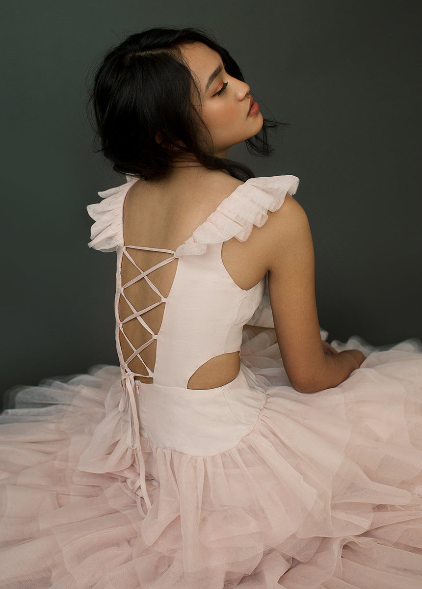 Adrienne Impact Dress in Blush