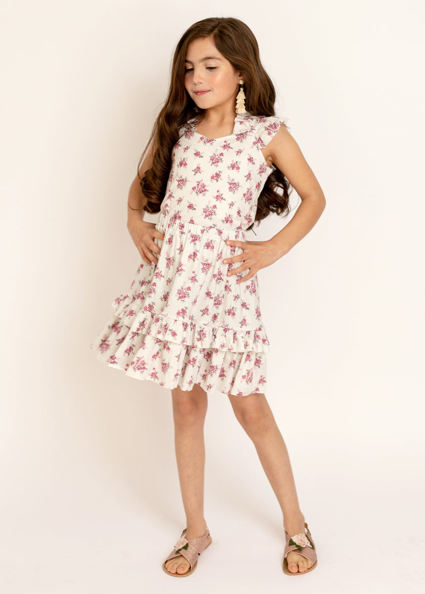 Abilenne Set in Cream Ditsy