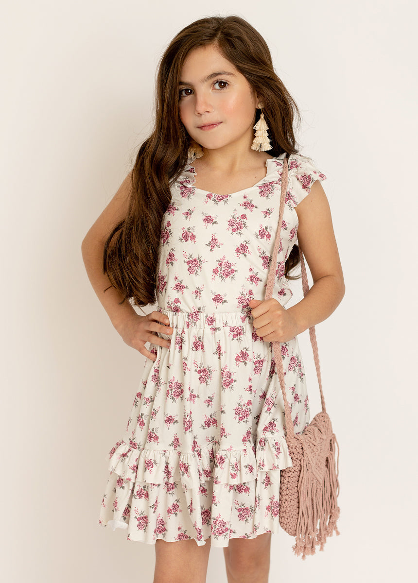 Abilenne Set in Cream Ditsy