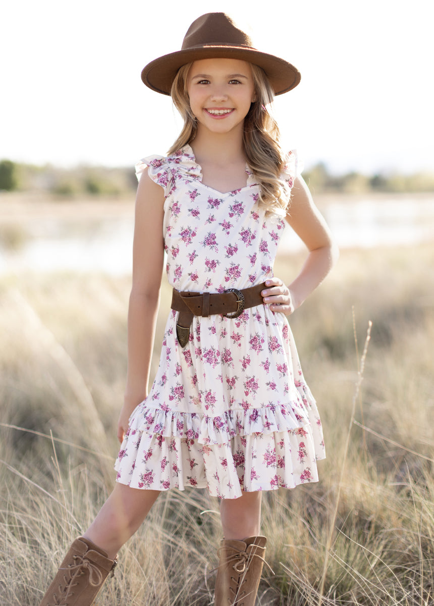 Abilenne Set in Cream Ditsy