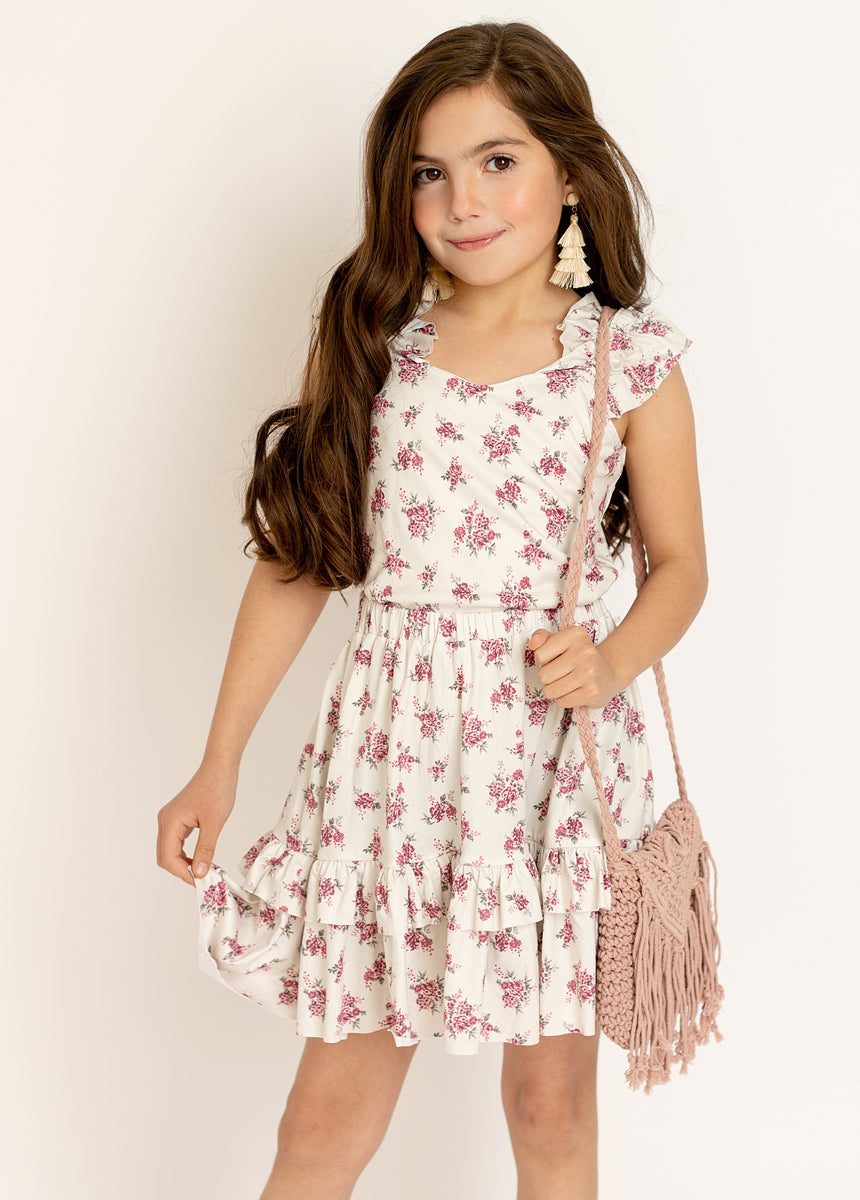 Abilenne Set in Cream Ditsy