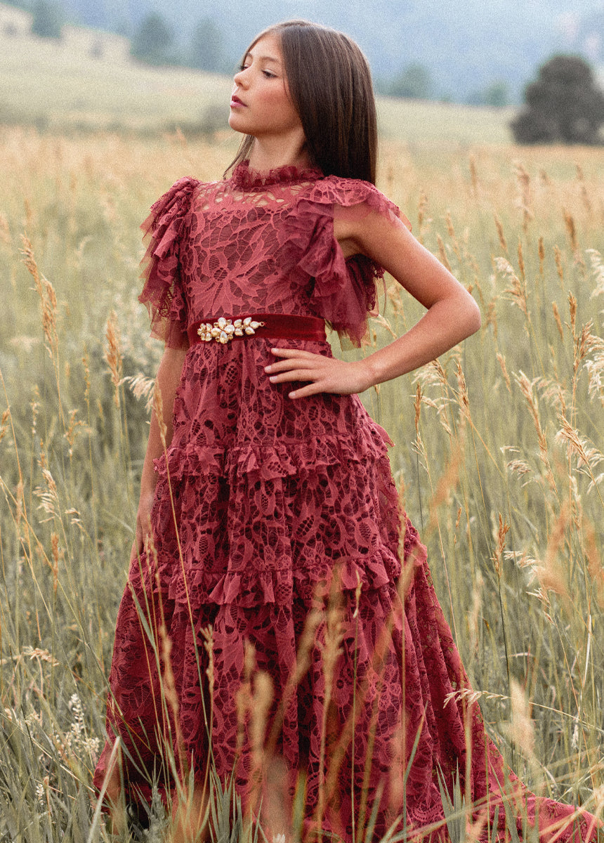 Alethea Impact Dress in Marsala