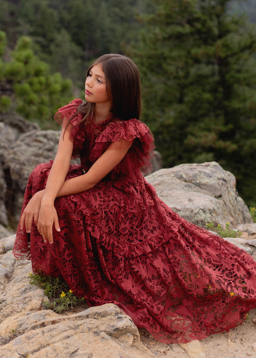 Alethea Impact Dress in Marsala