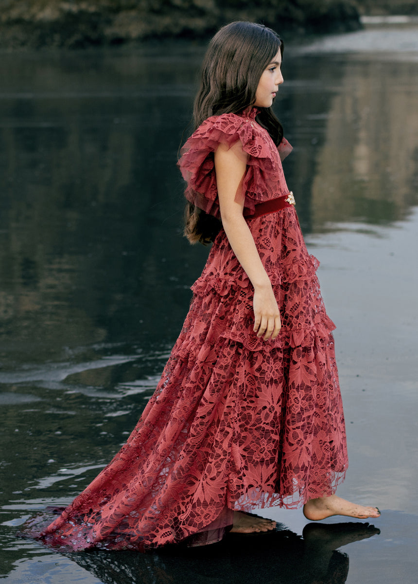 Alethea Impact Dress in Marsala