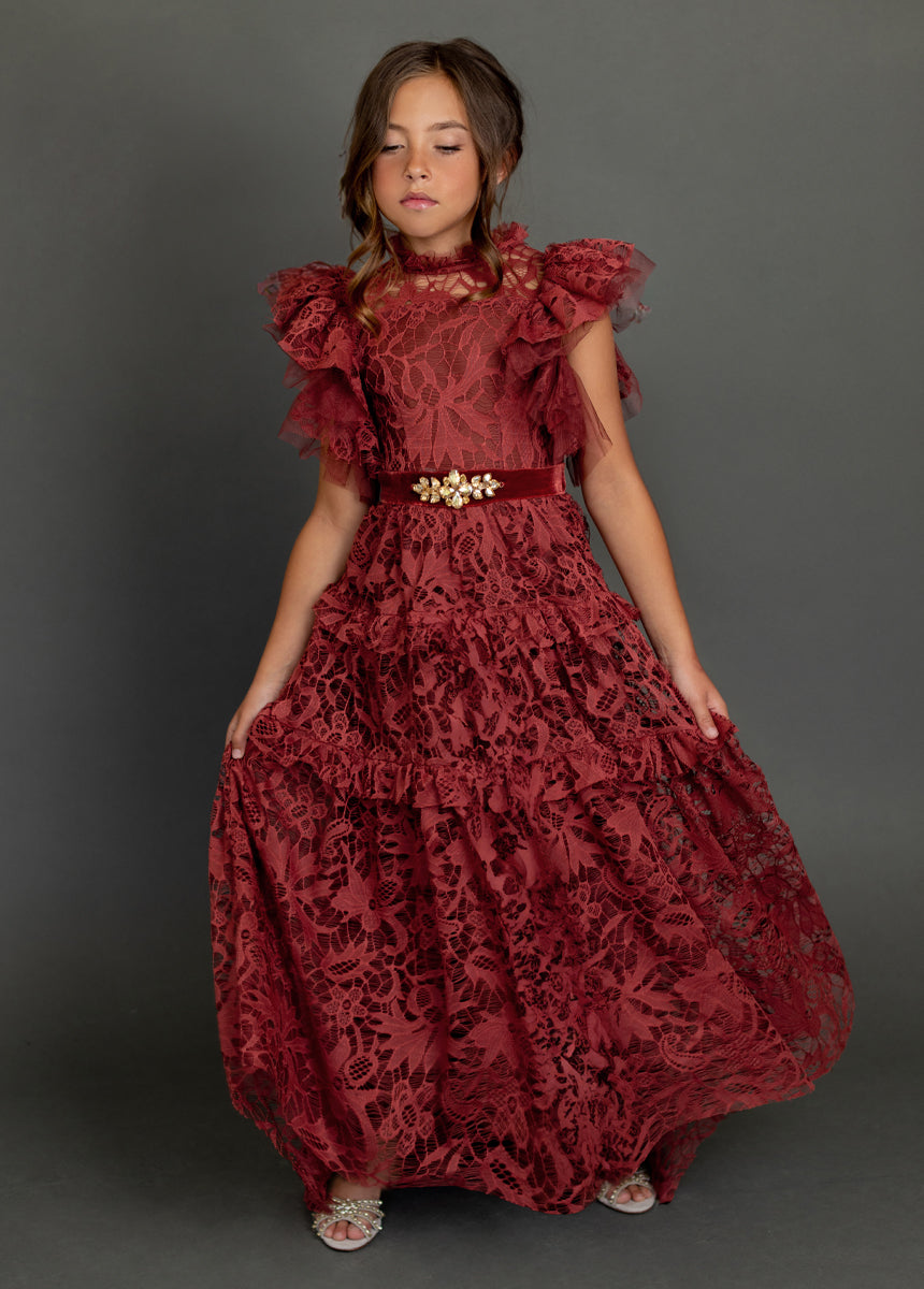 Alethea Impact Dress in Marsala