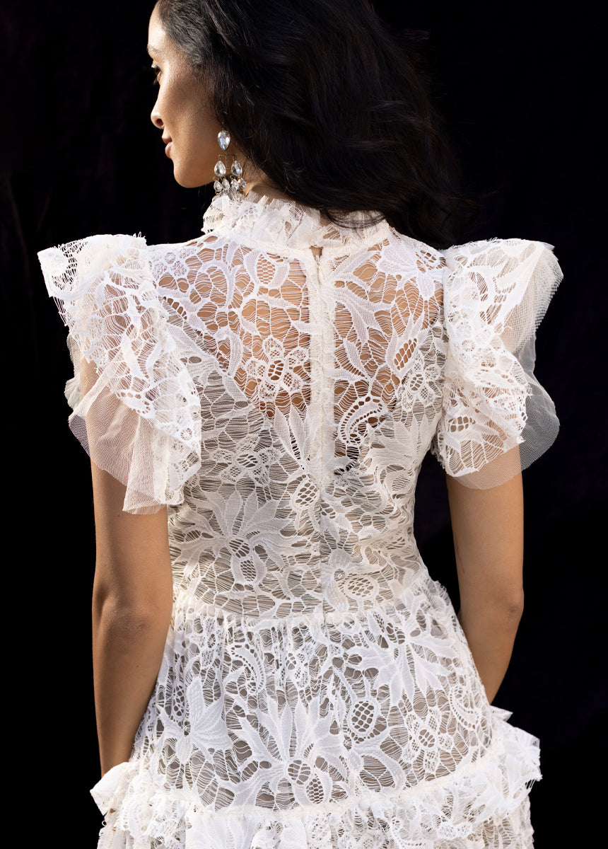 Allegra Impact Dress in Cream