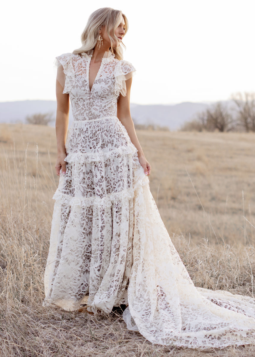 Allegra Impact Dress in Cream