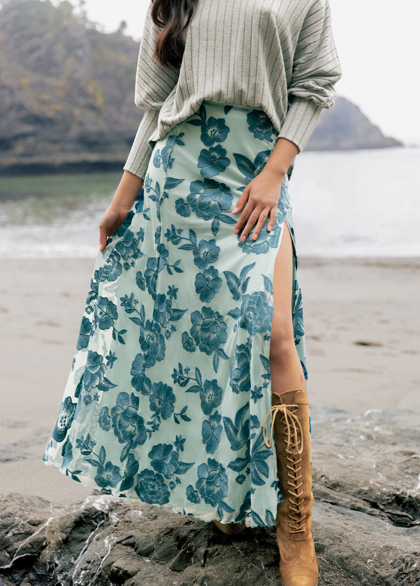 Allurah Skirt in Peacock