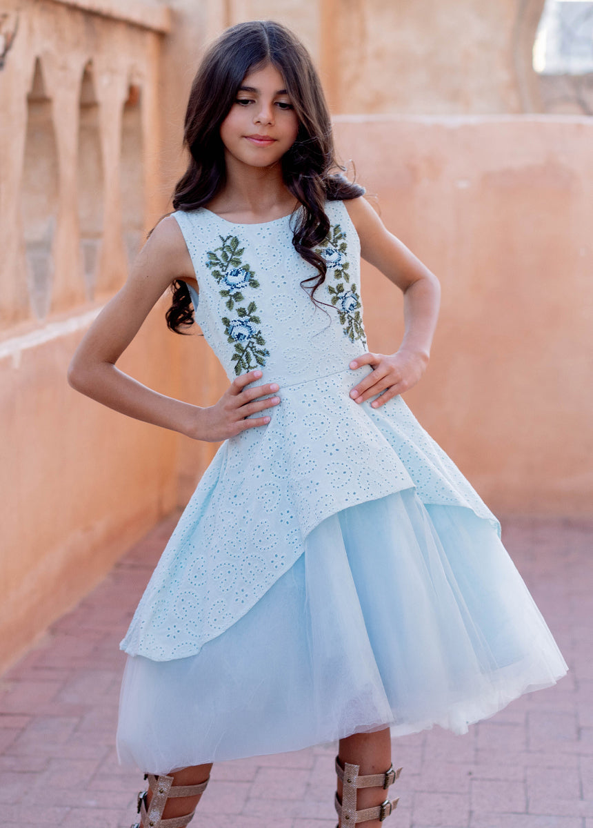 Amberlyn Dress in Ice Blue
