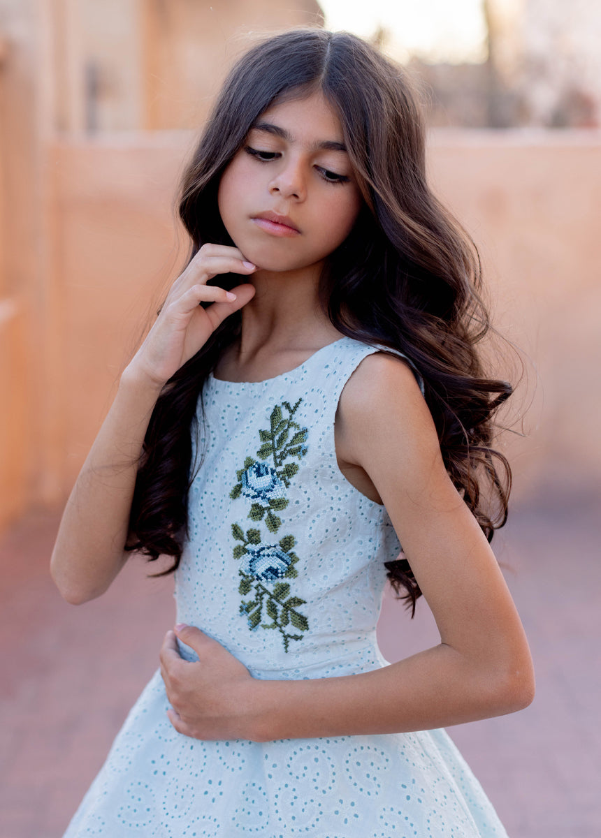 Amberlyn Dress in Ice Blue