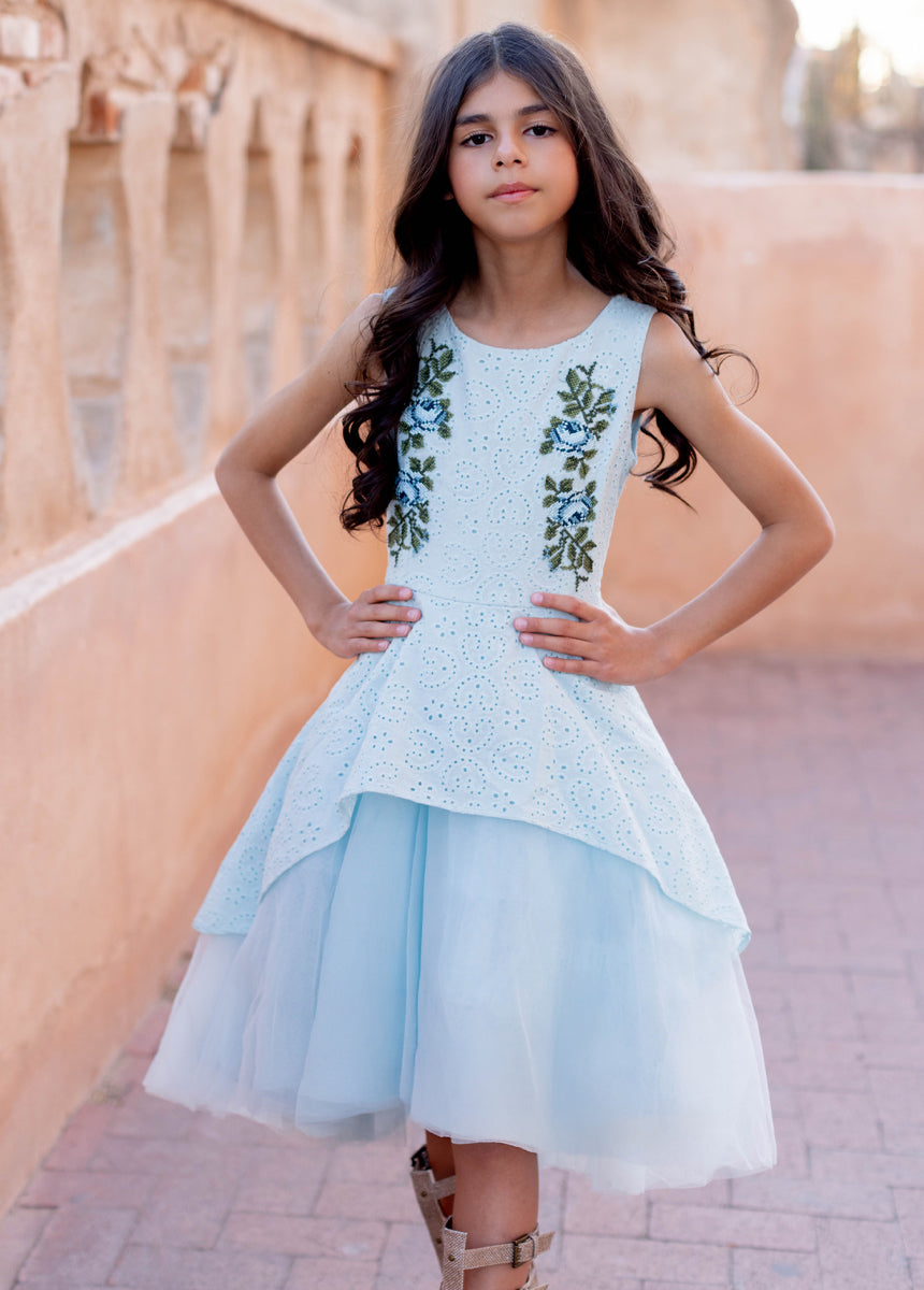 Amberlyn Dress in Ice Blue