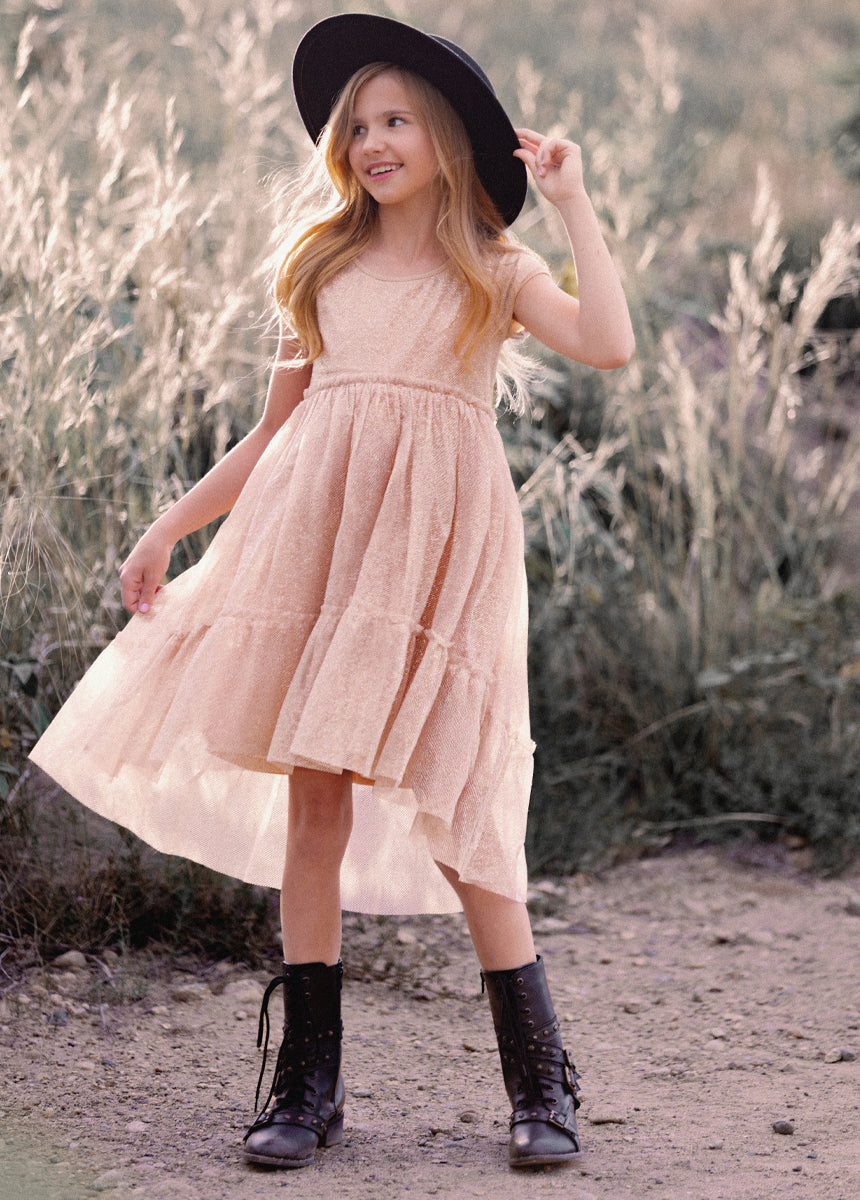 Andra Dress in Champagne