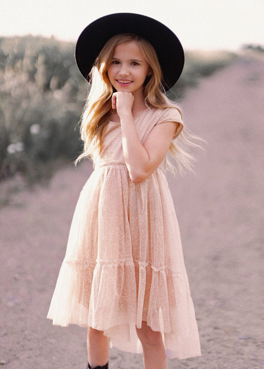 Andra Dress in Champagne