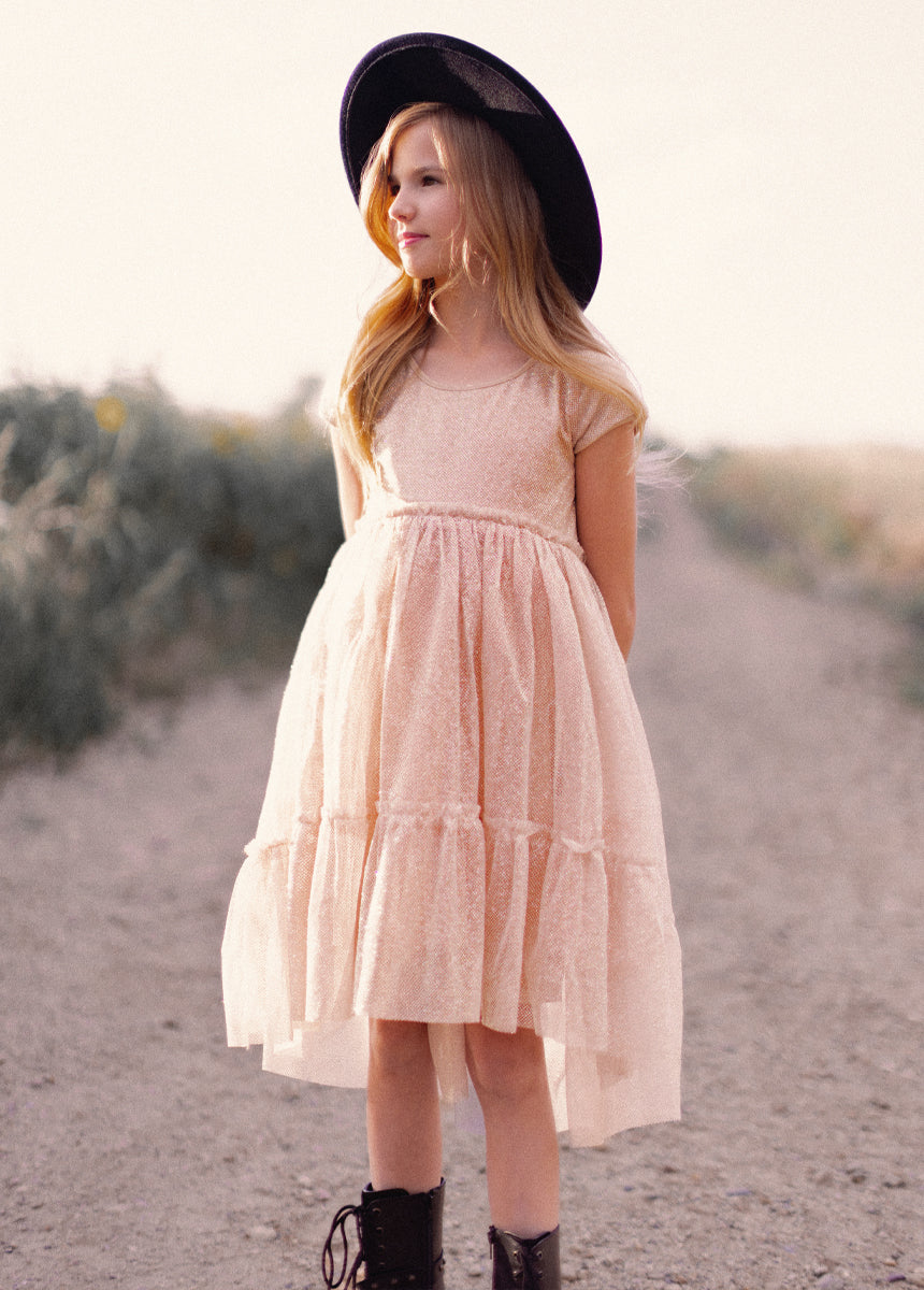 Andra Dress in Champagne